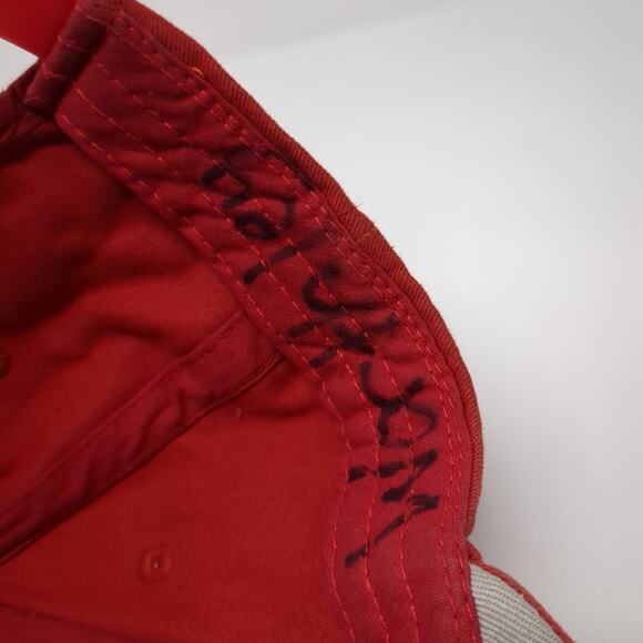 Champro Snapback Cap Red XL Adjustable Embroidered Vented Holes 6 Panel Outdoor - Picture 9 of 10